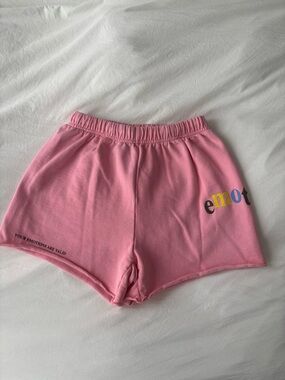 The Mayfair Group Pink “Emotional” Graphic Shorts – Size XS